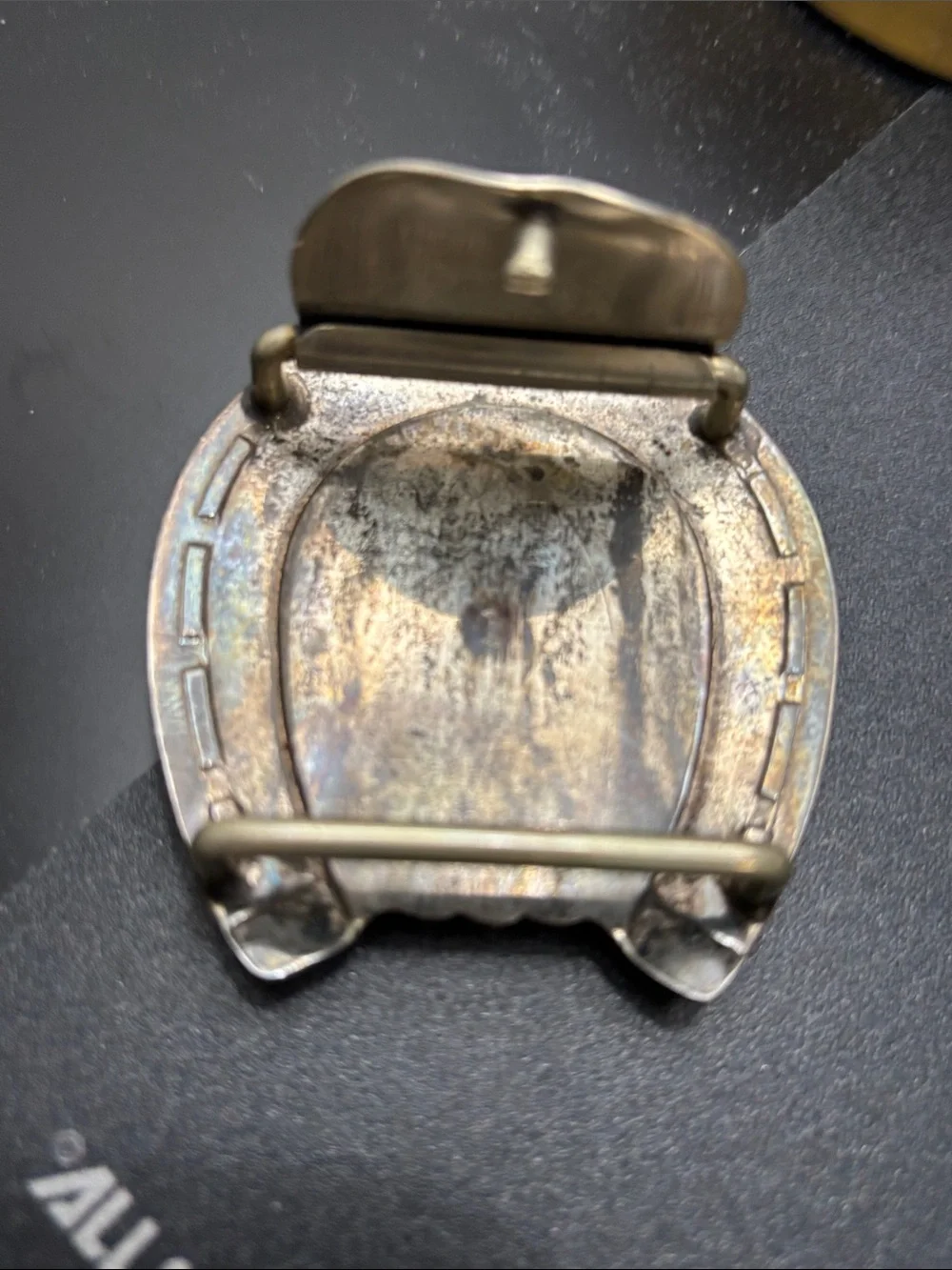 Vintage Sterling Peace Dollar Buckle • 1922 Coin • Hand‑Engraved Western Silver - Picture 5 of 12
